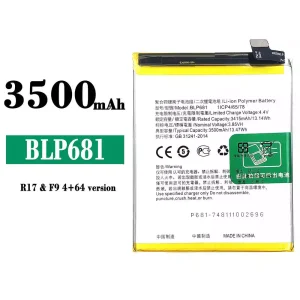 Batéria mobilného telefónu BLP681 pre OPPO R17 / F9 4+64 version