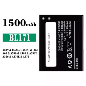 Batéria mobilného telefónu BL171 pre Lenovo A319 / RocStar (A319) / A60 / A65 / A390 / A368 / A390T / A356 / A370E / A376