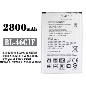 Batéria mobilného telefónu BL-46G1F pre LG K10 (2017) / K20 plus
