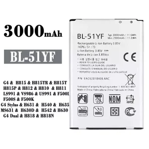 Batéria mobilného telefónu BL-51YF pre LG G4 /G4 Stylus / G4 Dual