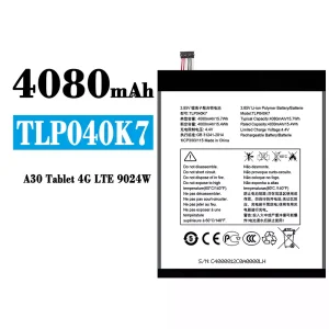 Batéria mobilného telefónu TLP040K7 pre Alcatel A30 Tablet 4G LTE 9024W