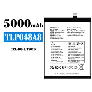 Batéria mobilného telefónu TLP048A8 pre Alcatel TCL 408/T507D