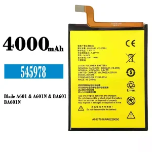 Batéria mobilného telefónu 545978 pre ZTE Blade A601/A601N/BA601/BA601N