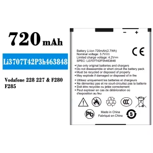Batéria mobilného telefónu Li3707T42P3h463848 pre ZTE Vodafone 228 227/F280/F285