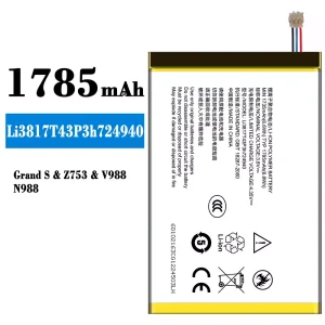 Batéria mobilného telefónu Li3817T43P3h724940 pre ZTE Grand S/Z753/V988/N988
