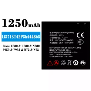 Batéria mobilného telefónu Li3713T42P3h444865 pre ZTE Blade V880/U880/N880/F950/F952/N72/N73
