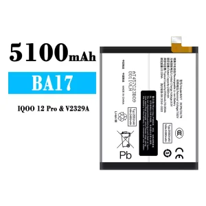 Batéria mobilného telefónu BA17 pre IQOO 12 Pro/V2329A