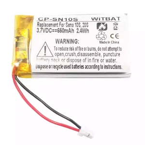 Batéria pre slúchadlá Sena 10S,20S,Sena 30K SP46,Sena Tufftalk Lite,Sena 10S-01,Sena 20s-01,Sena 20s evo,Sena 30K-01D,802540