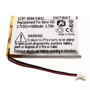 Batéria pre slúchadlá Sena 10C 10C Pro Motorcycle Bluetooth Headset Camera