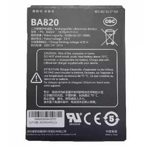 Originálna batéria pre GPS BA820 BA840