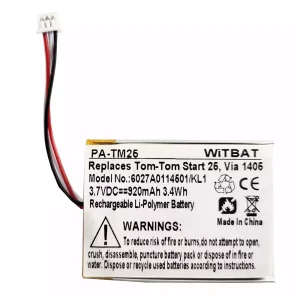 Originálna batéria pre TomTom 6027A0114501,Start 20,Start 25