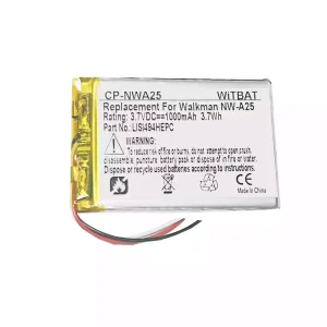 Originálna batéria pre SONY NW-A25,NW-A26,NW-A27,LIS1494HEPC